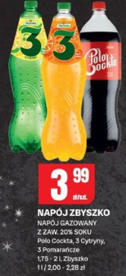 Napój gazowany Polo Cockta, 3 Cytryny, 3 Pomarańcze promocja w Chorten