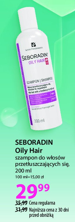 Szampon do włosów przetłuszczających się Seboradin promocja w Biedronka