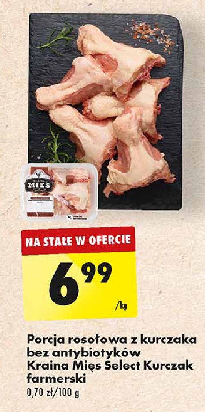 Porcja rosołowa z kurczaka bez antybiotyków farmerski Kraina mięs promocja