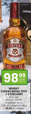 Whisky Chivas Regal 12YO + 2 szklanki 0,7l promocja w Twój Market
