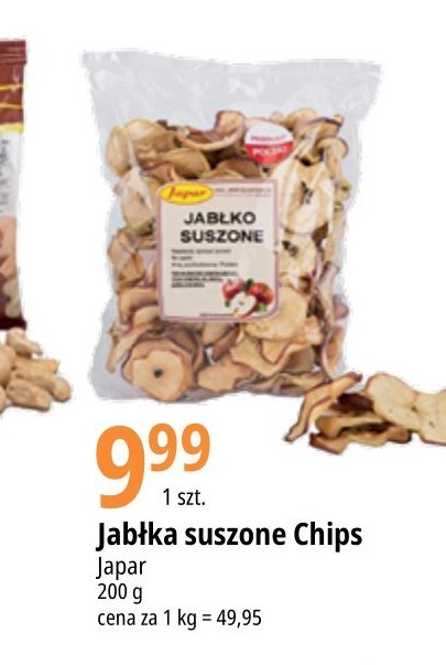 Jabłka suszone Japar promocja