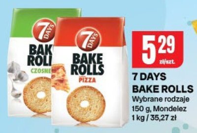7 Days Bake Rolls Wybrane rodzaje 150 g, Mondelez promocja w Chorten