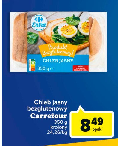 Chleb bezglutenowy jasny Carrefour extra promocja