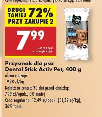 Przysmak dentystyczny dla psa mini Activ pet promocja