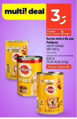 Karma dla psa wołowina w galaretce Pedigree promocja