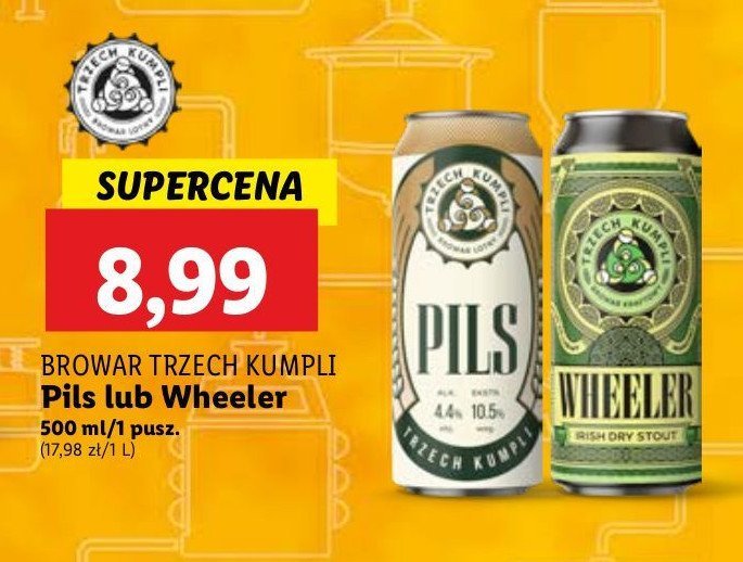 Piwo Trzech kumpli wheeler promocja