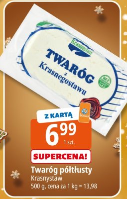 Twaróg półtłusty Krasnystaw promocja w Leclerc
