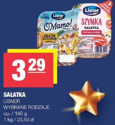 Sałatka Lisner wybrane rodzaje promocja w SPAR