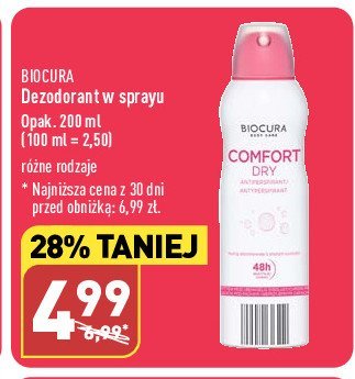 Dezodorant comfort dry Biocura promocja
