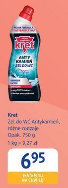 Żel Kret żel do WC Antykamieniem, różne rodzaje promocja w Drogerie DM