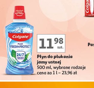 Płyn do płukania freshmint Colgate plax promocja