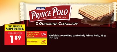 Wafelek z odrobiną czekolady promocja w Biedronka