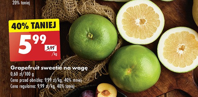 Grapefruit zielony sweete promocja