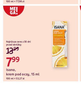 Krem po oczy vitamin c Isana promocja