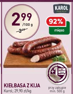 Kiełbasa z kija Karol promocja