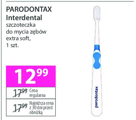 Szczoteczka do zębów extra soft Parodontax interdental promocja w Hebe