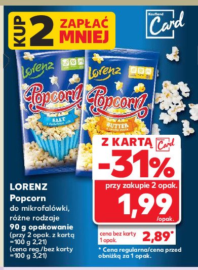 Popcorn butter Lorenz popcorn promocja