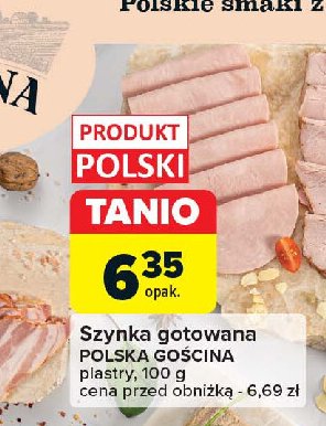 Szynka wieprzowa gotowana Polska gościna promocja w Carrefour