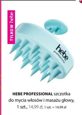 Szczotka HEBE PROFESSIONAL do mycia włosów i masażu głowy promocja w Hebe
