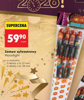 Zestaw sylwestrowy Moonlight promocja w Biedronka