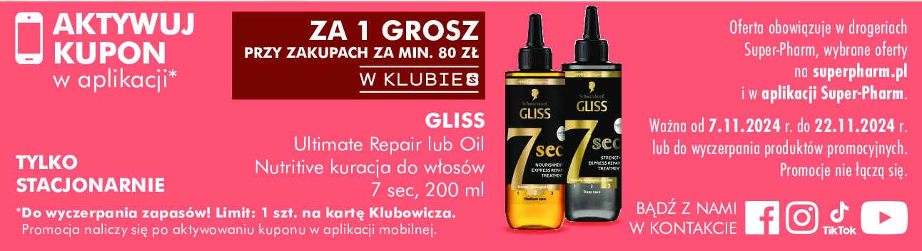 Maska do włosów oil nutritive promocja