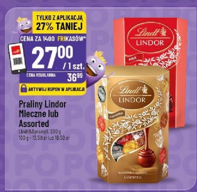 Praliny Lindor Mleczne  promocja w POLOmarket