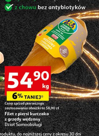 Filet wędzony z kurczaka z grzędy promocja w Auchan