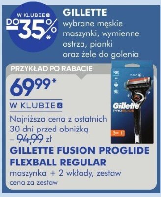 Gillette Fusion5 Proglide Flexball Regular maszynka + 2 wkłady promocja w Super-Pharm