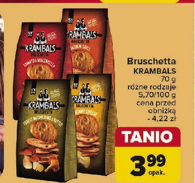 Bruschetta forest mushrooms & butter Krambals promocja