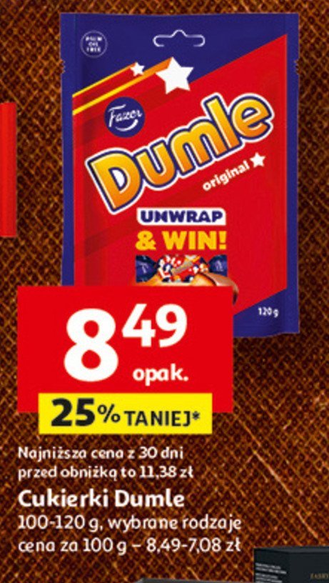 Cukierki original Dumle promocja w Auchan