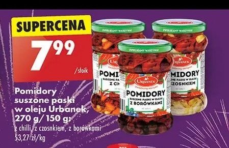 Pomidory suszone w oleju z chilli Urbanek promocja