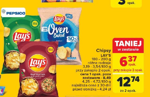 Chipsy beef goulash Lay's Frito lay lay's promocja