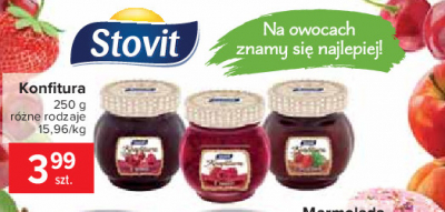 Konfitura babuni malina Stovit promocja