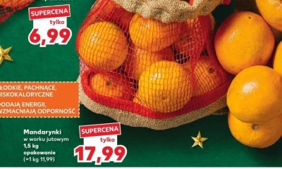 Mandarynki w worku jutowym 1,5 kg  promocja w Kaufland