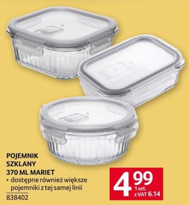 Pojemnik szklany noble prostok膮tny dwudzielny 1l Altom design promocja w Selgros