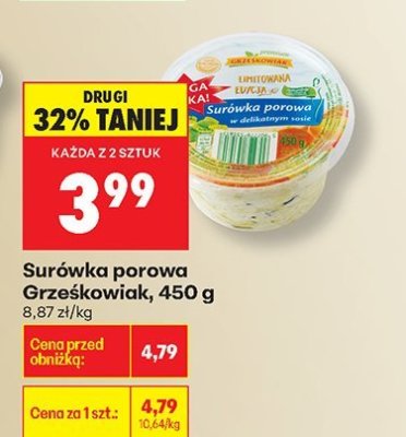 Surówka porowa Grześkowiak promocja w Biedronka