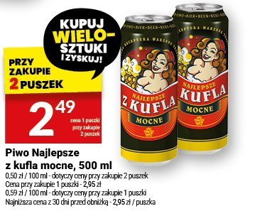 Piwo Najlepsze z kufla mocne, 500 ml promocja w Twój Market