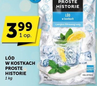 Lód w kostkach Proste Historie promocja w Groszek