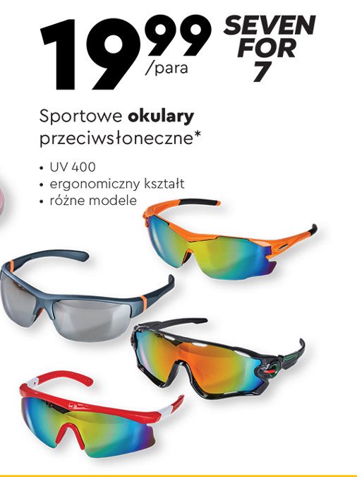 Okulary przeciwsłoneczne sportowe Seven for 7 promocja