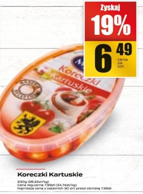 Koreczki Kartuskie promocja w Supeco
