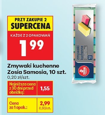 Zmywaki kuchenne Zosia Samosia, 10 szt. promocja w Biedronka