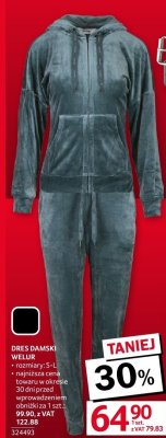 Dres damski welur promocja w Selgros