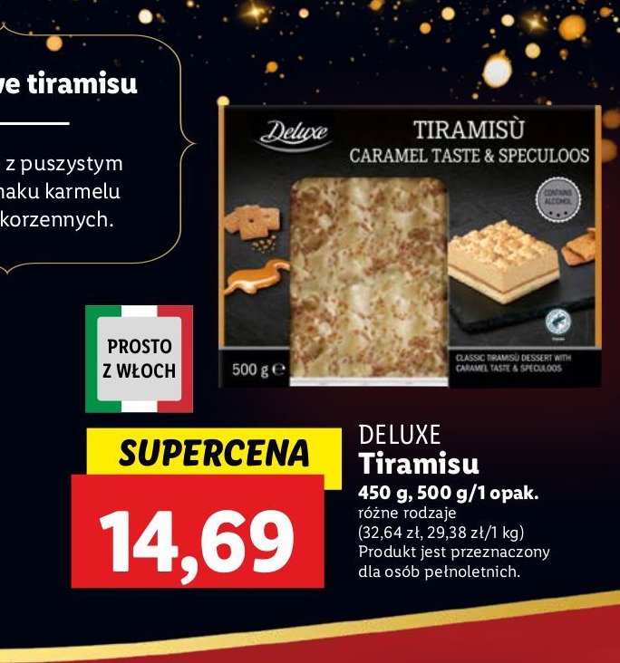 Ciasto tiramisu Deluxe promocja