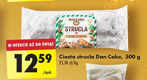 Strucla marcepanowa Dan cake promocja w Biedronka