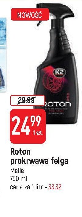 P艂yn do mycia felg z efektem krwawienia roton K2 promocja