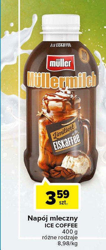 Napój ice coffee Mullermilch promocja