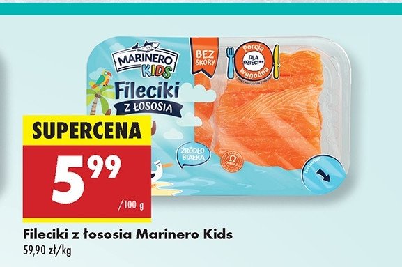 Fileciki z łososia Marinero kids promocja