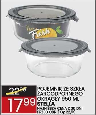 Pojemnik ze szkła żaroodpornego okrągły LAV 950 ml promocja w Wafelek