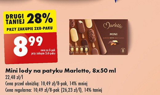 Lody mini Marletto promocja