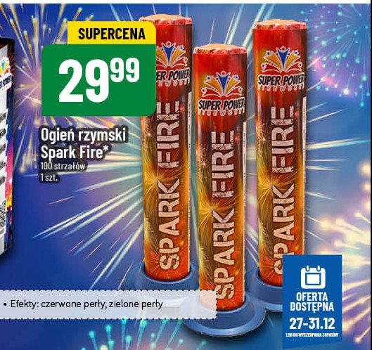 Rzymskie ognie SUPER POWER promocja w POLOmarket